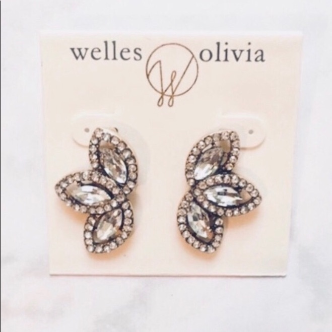 Olivia Welles-Dana Crystal Stud Earrings